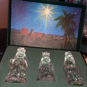 Marquis Waterford crystal “the 3 wise men” nativity figures